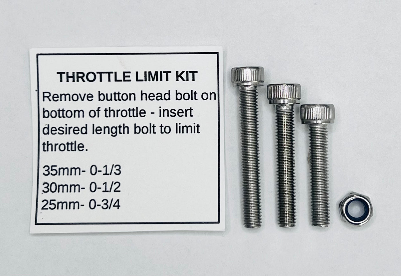 Throttle Limit Kit